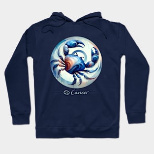 Oceanic Cancer Zodiac Sign Hoodie